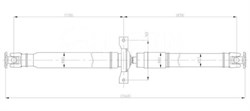 Карданный вал Honda RD1  40100S10A01 - фото 19