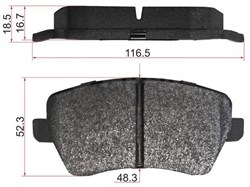 Колодки тормозные дисковые PF2800  PF2800 - фото 3073