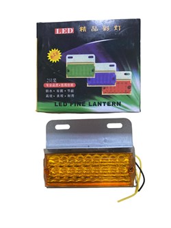 Фонарь светодиодный габаритный боковой LED18 желтый 24V 18 - фото 38