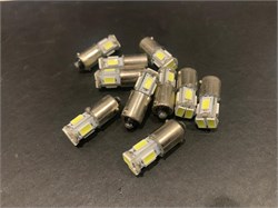 Лампа автомобильная светодиодная 12V белый свет BA9S-5630-6SMD - фото 5103