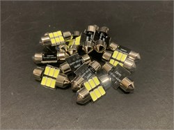 Лампа автомобильная светодиодная T11 12V 28MM белый свет SJ-5630-2806 - фото 5104