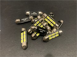 Лампа автомобильная светодиодная T11 12V 36MM 39MM 42MM белый свет SJ-5630-3606 - фото 5106