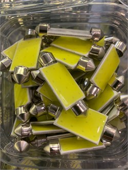 Лампа автомобильная светодиодная T11 12V 39MM белый свет SJ-COB-3912 - фото 5109