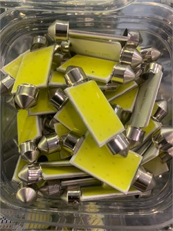 Лампа автомобильная светодиодная T11 12V 41MM белый свет SJ-COB-4112 - фото 5110