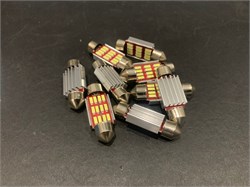 Лампа автомобильная светодиодная T11 12V 36MM белый свет SJ-4014-3612A - фото 5112