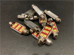 Лампа автомобильная светодиодная T11 12V 39MM белый свет SJ-4014-3912A - фото 5113