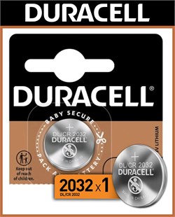 Батарейка Duracell CR2032, Литиевый тип, 3 В CR2032 - фото 5790