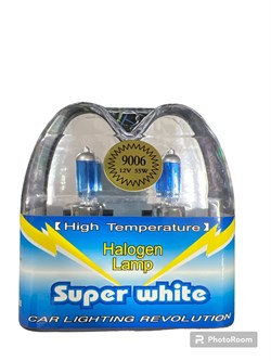 Лампа галогеновая Super White 9006 12V 55W 9206 - фото 6527