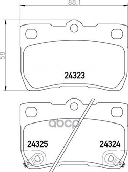 Колодки тормозные дисковые PF1494 PF1067 PF1494 - фото 7240