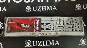 Рамка номерного знака TOYOTA передняя белый 7810 7810