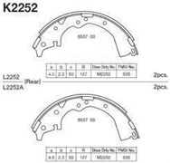 Колодки тормозные барабанныеToyota Lite Ace CR30 Uzhma K2252 K2252-1