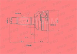 Шрус наружный  Toyota TO-075 26*58*25 TO-075
