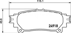 Колодки тормозные дисковые PF1846 PF1846