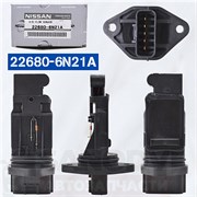 Датчик расхода воздуха 22680-6N21A  22680-6N200 Nissan 10042